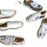 Shoes Women Fall Casual Shoes Flat Plate Shoes Ladies Print 43 Plus Size Loafers Lazy