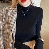 Turtleneck Slim Sweater Pullover Women Autumn winter Casual long Sleeve Sweater For women Female Chic Jumpers