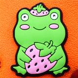 Shipping Funny Shoe Designer Charms Accessories PVC Arrogant Cute Frogs Croc Jibz Buckle Decorations fit Party Kids