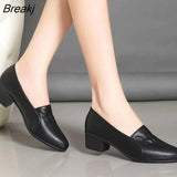 women fashion high quality snake skid pattern black pu leather office shoes lady cool high heel pumps for party