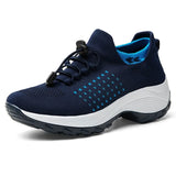 Casual Shoes Walking Summer Sneakers Women Mesh Lace Up Flat Shoes Sneakers Women Vulcanized Shoes Woman Tenis