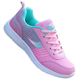 Spring and Autumn Ladies Daily Women's Shoes Casual Sports Korean Fashion Breathable Flat Bottom Running Light Travel