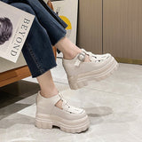 Breakj Spring And Autumn New Platform Woven Inside Increased Patent Leather Shoes Platform Sandal Women's Singles