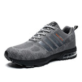 Cushion Men Sport Shoes Breathable Mesh Lace-up Sneakers Outdoor Light Non-slip Gym Trainers Walking Jogging Flats Big