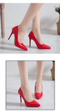 New 2020 Bed High Heels Fun One-time Sexy High Heels Bed Foot Fetish Alternative Passion Sexy Red