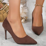 Breakj New Sexy Velvet High-Heeled High-Heeled High-Heeled High-Heeled High-Heeled Shoes Commute A Single Shoe Large