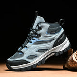 Breakj Autumn And Winter Men's Outdoor Hiking Sneakers Work-Resistant Shoes Thick Soles Wear-Resistant Walking