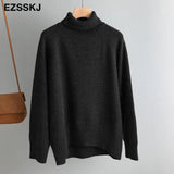 thick big Autumn Winter o-neck oversize Sweater Pullover Women warm chic female loose cashmere Basic wool Sweaters