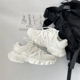 Summer Women Shoes 2021 Breathable Girls Chunky Sneakers Woman Lightweight Sport Shoes Stylish White Shoes For