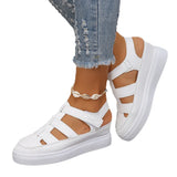 Breakj Sandals Women 2024 Summer Plus Size Velcro Women's Casual