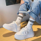 Breakj And Autumn Women's Shoes 2025 Spring New Official Casual Shoes Shoes Women Thick Background Small White Shoes