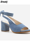 Heels for Women High Heel Sexy Fish Mouth Fashion Sandals 2023 Summer Footwear Cross Straps Suede Women's Shoes Pumps