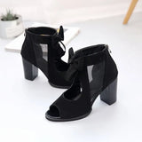Heels Sandals Peep Toe Ankle Strap Sandals Platform Female Wedding Party Shoes Elegant Women Summer Shoes with