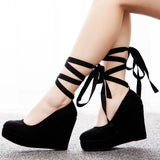 Breakj Cm Women's Shoes Round Head Waterproof Table Slope Single Shoes Roman Strapped Slope Single Shoes Spring And Autumn Single Shoes Women's Thick-Soled