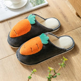Carrot Slippers Indoor Cute shoes Female Slipper Plush Cartton Winter Home Woman House Cute Comfortable Fashion