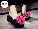 Bow Summer Sandals Slipper Indoor Outdoor Beach Shoes summer women's shoes flip flops on the