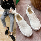 Breakj Shoes Women A Foot Trot Lazy Hairy Shoes Plus Velvet Warm Winter Wear Fashion Flat Bean Cotton