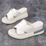 Platform Heel Sandals Women Wear 2023 After Empty A Word Buckle Sandals Large Size High Heel Sandals