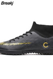 Men Large Size FG/TF Soccer Shoes Football Cleats Soccer Ankle Boots Teenager Training Sneakers Kids Indoor Sports Shoes