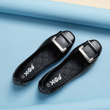 Autumn Women Soft ballet Flat Shoes PU Leather Square Buckle Womens Foldable Loafers Woman Green
