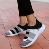 Women's Sneakers Breathable Casual Shoes Comfy Sneakers Women Mixed Colors Summer Sock Shoes Femme Big Size Zapatos