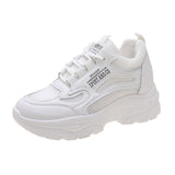 Breakj New Spring And Summer New Women's Shoes Fashion Sleeker Casual Sneakers Single Shoes Round Head With Mesh Loose Cake