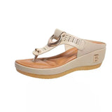 Breakj Women's Shoes 2024 Summer New Beach Clip Slope And Cool Slippers Women's Women's