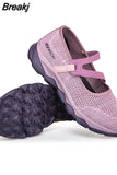 New Mesh Breathable Casual Shoes Women 2023 Comfort Light Walking Shoes Slip on Flat Mom Shoes Non-slip Chaussure