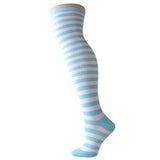 High Striped Cotton Socks Cute Stripe Printed Sock Women Over Knee Long ThighPlus Size Overknee Socks
