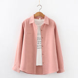 Solid Color Women's Shirt 2021Spring New Casual Design Sense Blouses and Tops Young Style Lady Long Sleeve