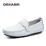 PU Leather Men Casual Shoes Classic 2022 Mens Loafers Moccasins Breathable Slip On Black Driving Shoes Big Size