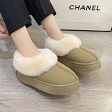 Autumn And Winter Pedal Snow Boots Women's Shoes Plus Cotton Shoes Plus