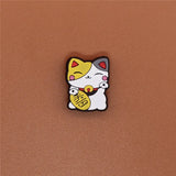 Sale 1pc Animals PVC Shoe Charms Shoe Buckle Accessories Cute Pug Face Shoe Decoration for croc jibz Kid's Party