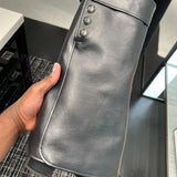 Breakj New Small Fragrant Wind Lacquer Leather Round Head Thick With Fashion Joker Banquet Fairy Pants Boots