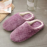 Women Home Slippers With Faux Fur Flats Heels Shoes Winter Warm Slippers Women Leopard Print Female Flip Flop