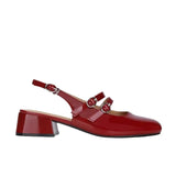Breakj Jane Shoes Women's French Retro Small Red Shoes In The Summer Of 2025 New Double Buckle Shallow Mouth Coarse Single