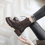 Women's Long Boots Autumn 2023 New Mix With Thick Platform Martin Boots Thin Boots Short Boots Spring And Autumn Single