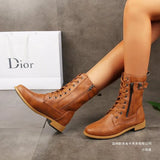 New Large-Size Round Head Coarse And Fae Chain Side Zipper Solid Color Low-Clinity Lady Martin