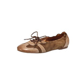 Breakj Enough Not To Take Off!2024 New Autumn Soft Leather Single Shoes Women Soft Sole Ballet