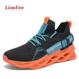Sneakers Women's Flat Tennis Shoes White Green Yellow Running Sneakers Light Breathable Mesh basket femme Big Size