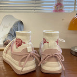 2022 casual platform shoes new breathable sports shoes for women lolita Japanese cute college girl students sneakers women