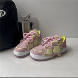 Women's Board Shoes 2024 New Women's Shoes Spring And Autumn Korean Version Of Low-Help Students' Casual Shoes Women's Color Sports