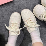 Korean Version Of Thick-Soled Small White Shoes Children's Autumn Breathable New Love Shoes For All Kinds Of Students' Sports Board