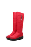 Winter Warm Down Snow Boots Women Shoes Russian Korea Style Waterproof Platform Wedges Mid Calf Boots Female Plush 2020