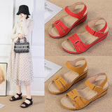 Breakj 2025 Large-Size Casual Fish-Mouthed Sandals Hot Roman Breeze Sandals Women Wear Magic