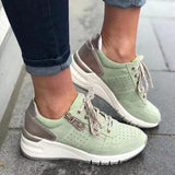 Breakj New Casual Women's Shoes Lace Lace Platform Large Size Single