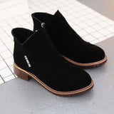 Breakj Women's Shoes 2023 Autumn And Winter New Frosted Women's Boots Short Boots British Martin Boots Women Fashion Thick And Thick Bottom Tide Cotton