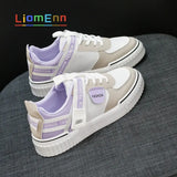 Summer Women Sneakers White Tennis Women Shoes Canvas Female Shoe Platform Flats Casual Ladies Vulcanize Shoes basket