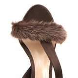 Banquet High-Heeled Sandals Ball Plush Sandals Chengdu Supply