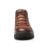 Warm Men's Snow Boots Leather Men's Ankle Boots Plush Men's Winter Boots Soft Sole Comfortable Men's Outdoor Hiking